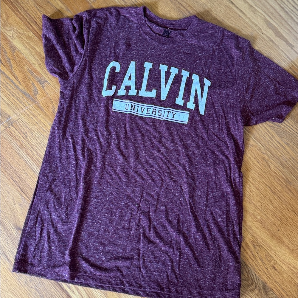 MV Sport Heathered Maroon T-Shirt, men’s size large